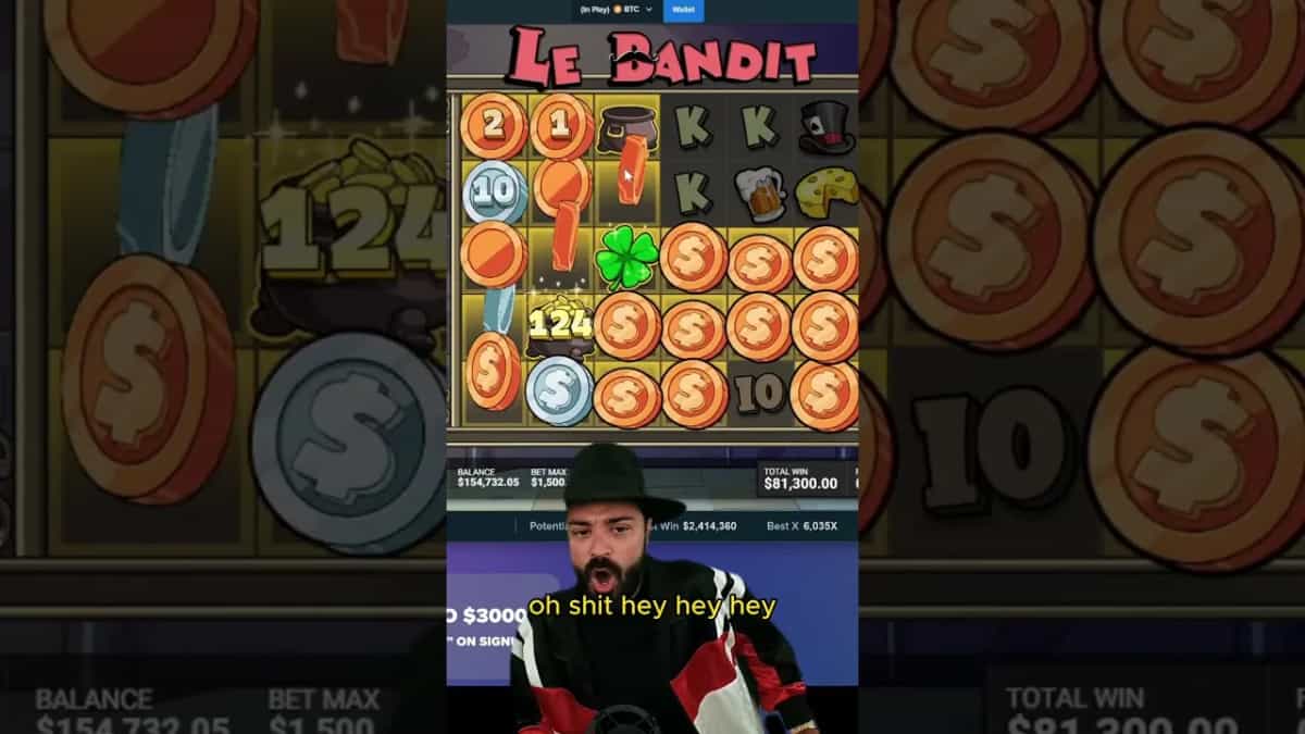 Le Bandit (Hacksaw): Gain ÉNORME avec mise maximale!