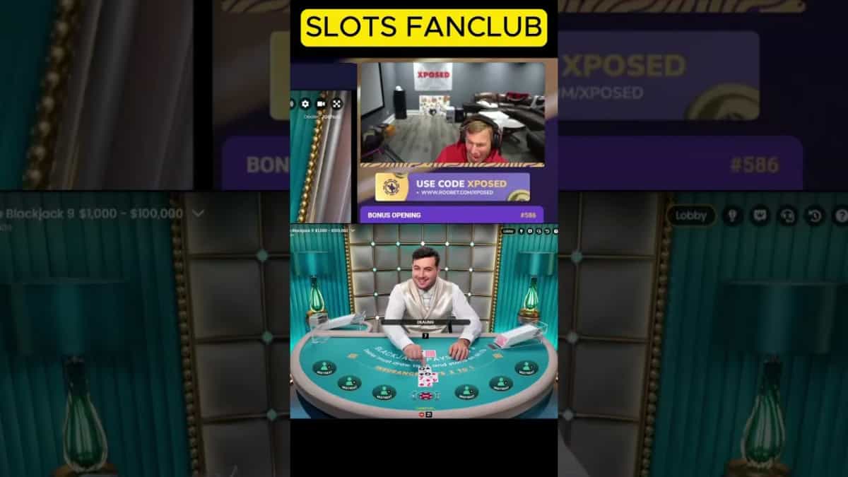 Blackjack en Roobet: Xposed Gana $60,000 en Vivo!