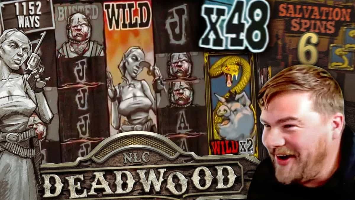 Deadwood RIP: Helt galen 9912x vinst i Salvation Spins!