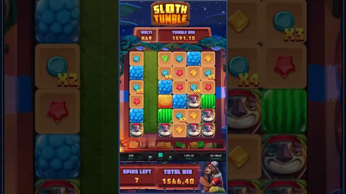 Sloth Tumble: Gain INCROYABLE de 100 000x sur Relax Gaming!