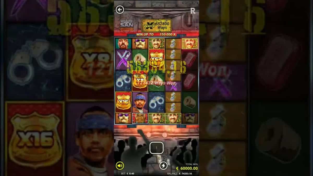 San Quentin (Nolimit City) : Gain MAXIMAL de 150 000x !