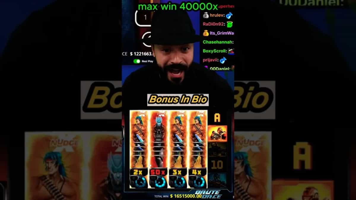 Brute Force: 40,000x MAX WIN on Nolimit City Slot!