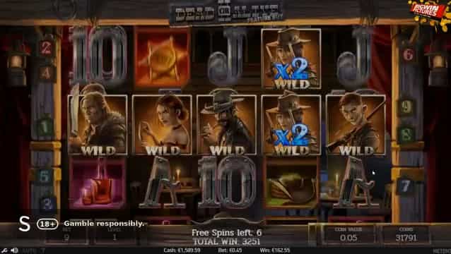 Dead or Alive 2 16000x free spins, Train Heist win