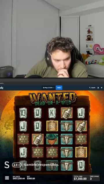 Wanted Dead or a Wild 7229x Win on Stake Casino