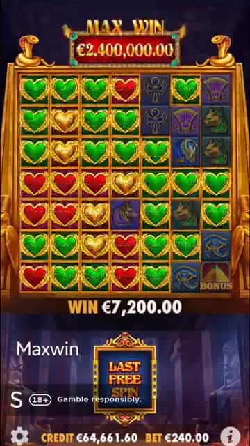 Heart of Cleopatra: Galen €445 808-vinst i Pragmatic slot!