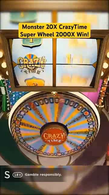 Crazy Time 2000x Bonus Round Lands on Stake Casino