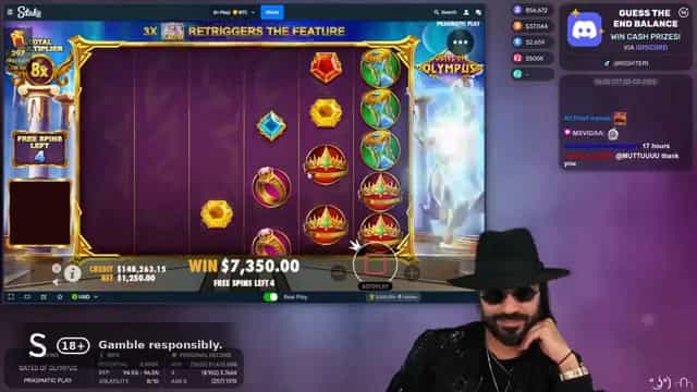 Gates Of Olympus 5000x Huge Win From 1250 Bet