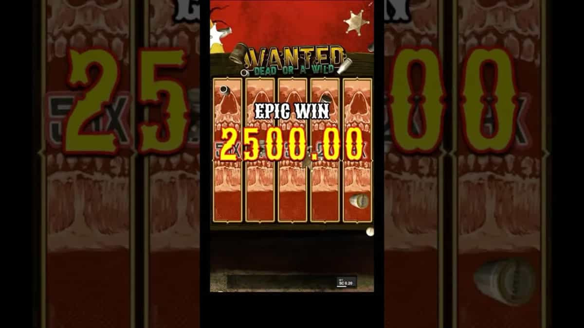 Wanted Dead or a Wild: HUGE 12500x Win on Hacksaw Slot!