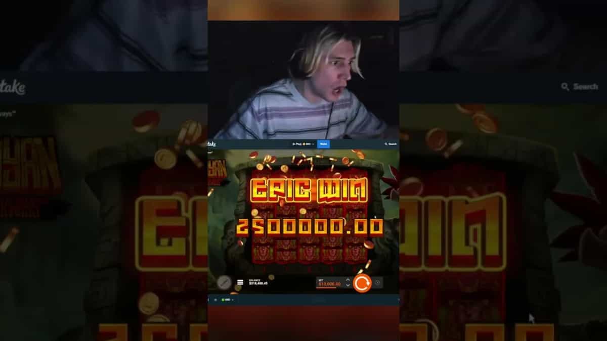 xQc Kammar Hem Maxvinsten i Mayan Stackways (Hacksaw)!