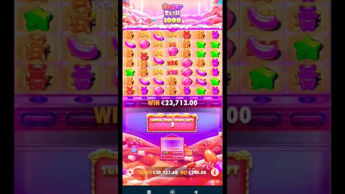 Sugar Rush 1000: Gain ÉNORME de 835x chez Pragmatic Play!