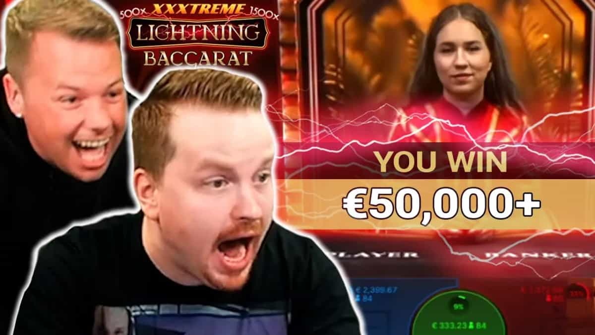 XXXtreme Lightning Baccarat Electrifies with 96x Win