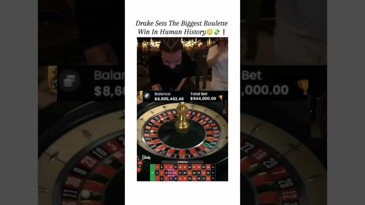 Drake Wins $11,952,000 on Roulette: See the Action!